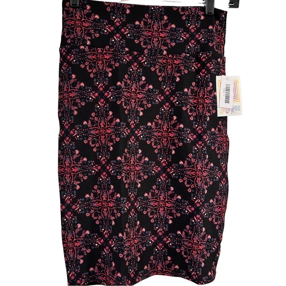 LulaRoe Cassie Pencil Skirt Stretchy High Wide Waist Adjustable Sizes S-M 6-8 - Picture 6 of 15